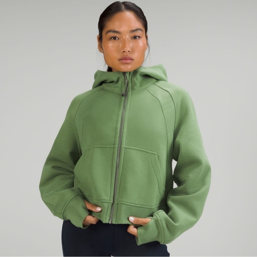 lululemon Scuba Oversized Full Zip XS/S (green foliage)